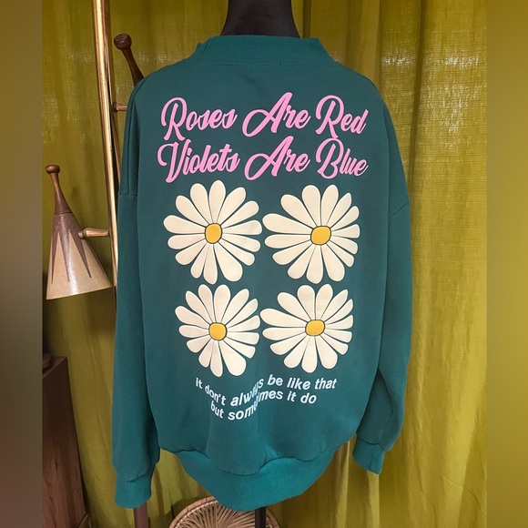 yllw Sweaters - Yellow the Lable (yllw) Rose are Red Crewneck Sweatshirt